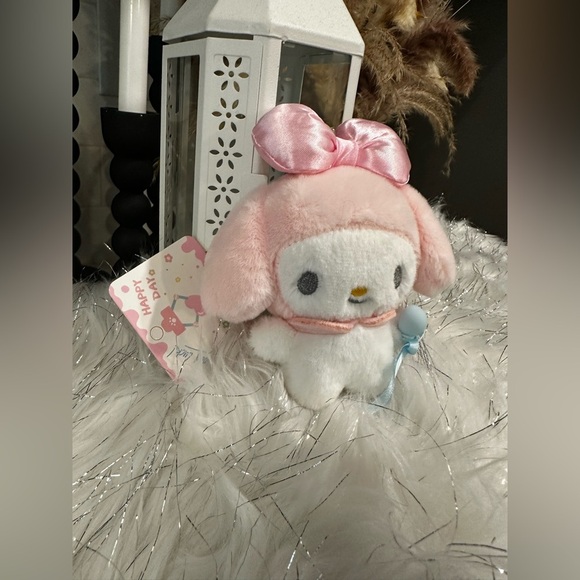 NWT- Baby My Melody Plush Bag Charm/ Keychain - Picture 3 of 5